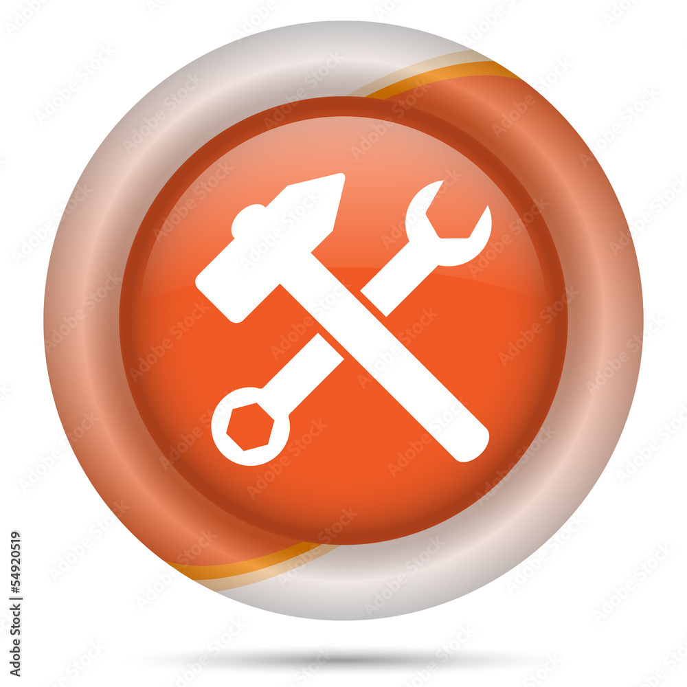Orange plastic icon Orange plastic icon