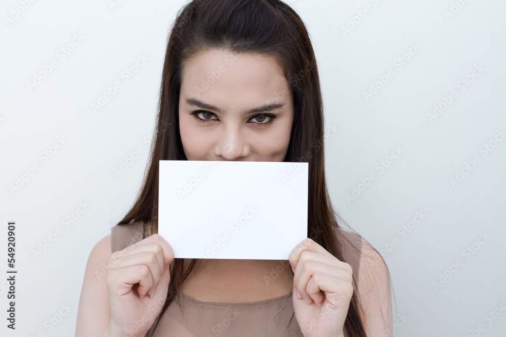 woman hand holding blank card envelope size for text space woman hand holding blank card envelope size for text space