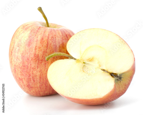juicy apples isolated on white background