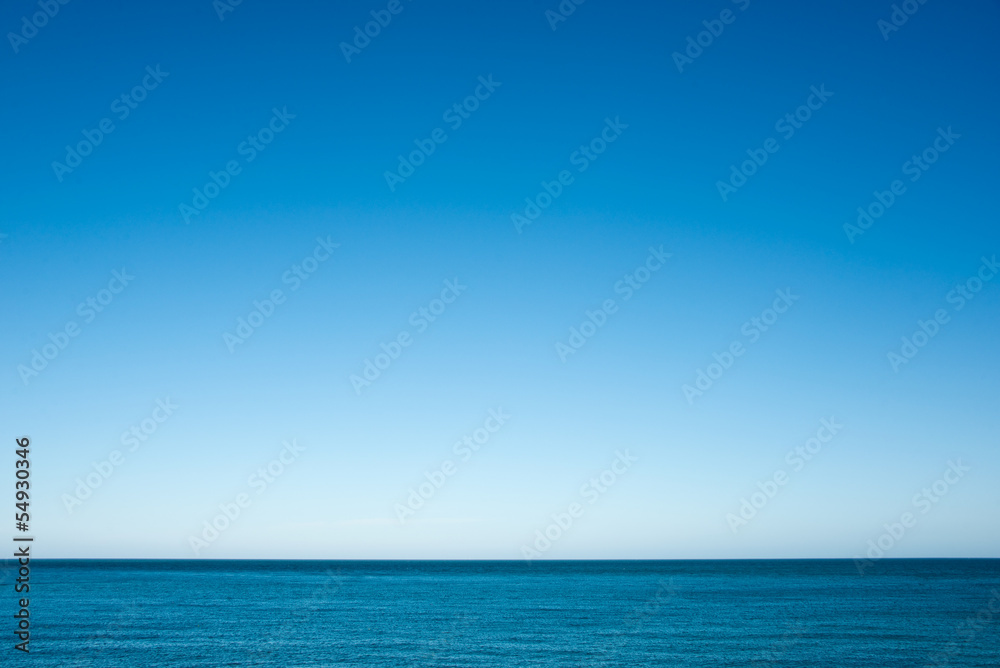 Obraz premium Mer, horizon, ciel bleu