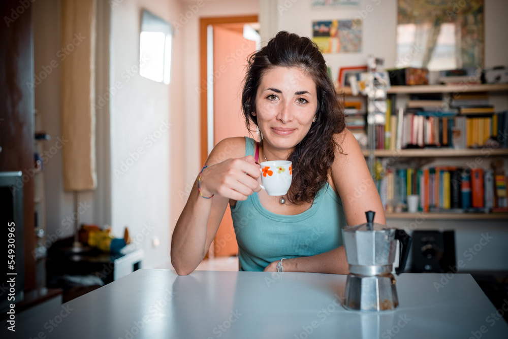 beautiful woman having breakfast beautiful woman having breakfast