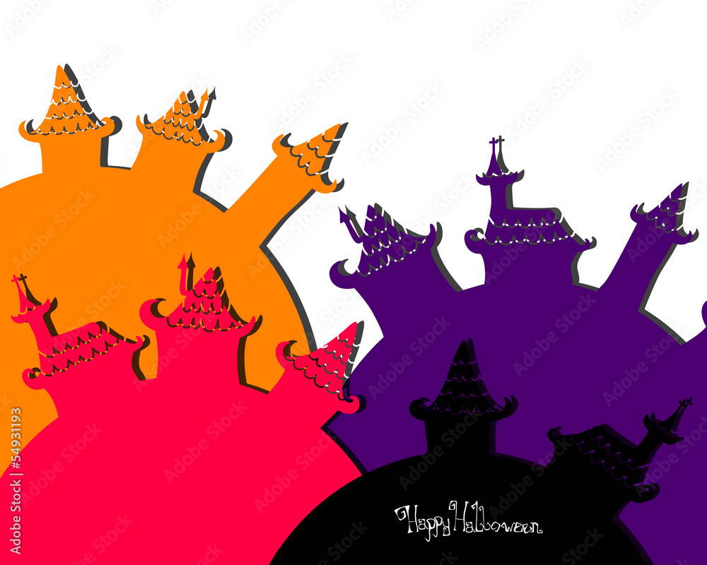 Vector Illustration of a Decorative Halloween Background