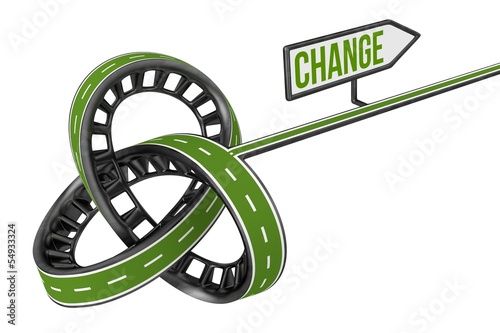 Different Way With CHANGE Sign