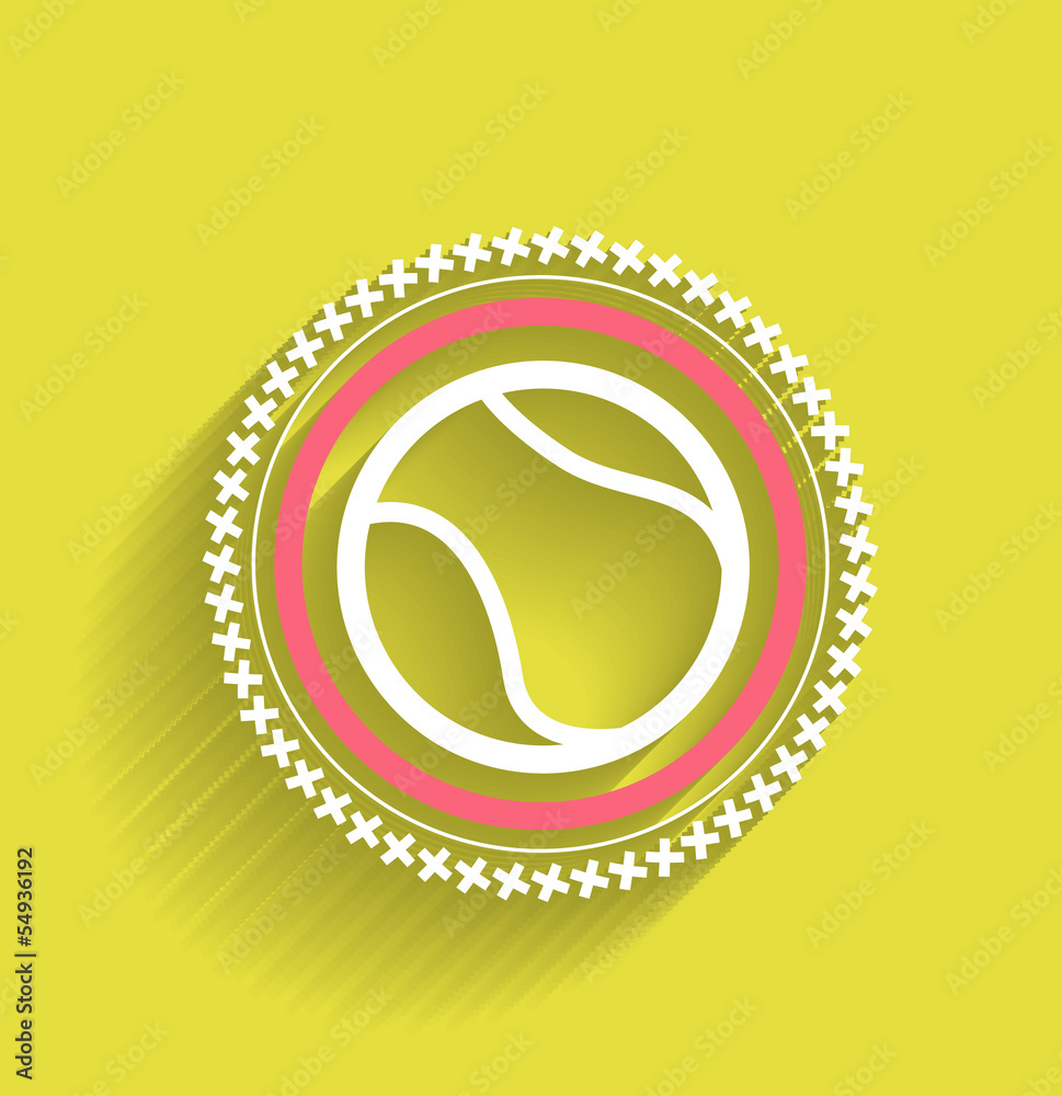 Obraz premium Vector tennis ball icon flat modern icon