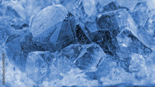 Tableau sur toile Crystals of blue vitriol - Copper sulfate