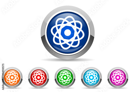 atom icon set