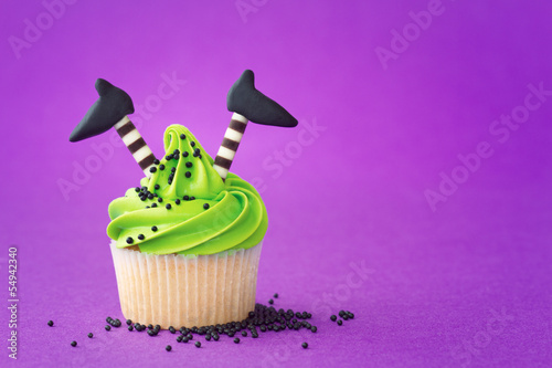 Naklejka Halloween cupcake