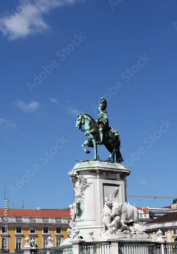 Statue of King Jose I on Co...