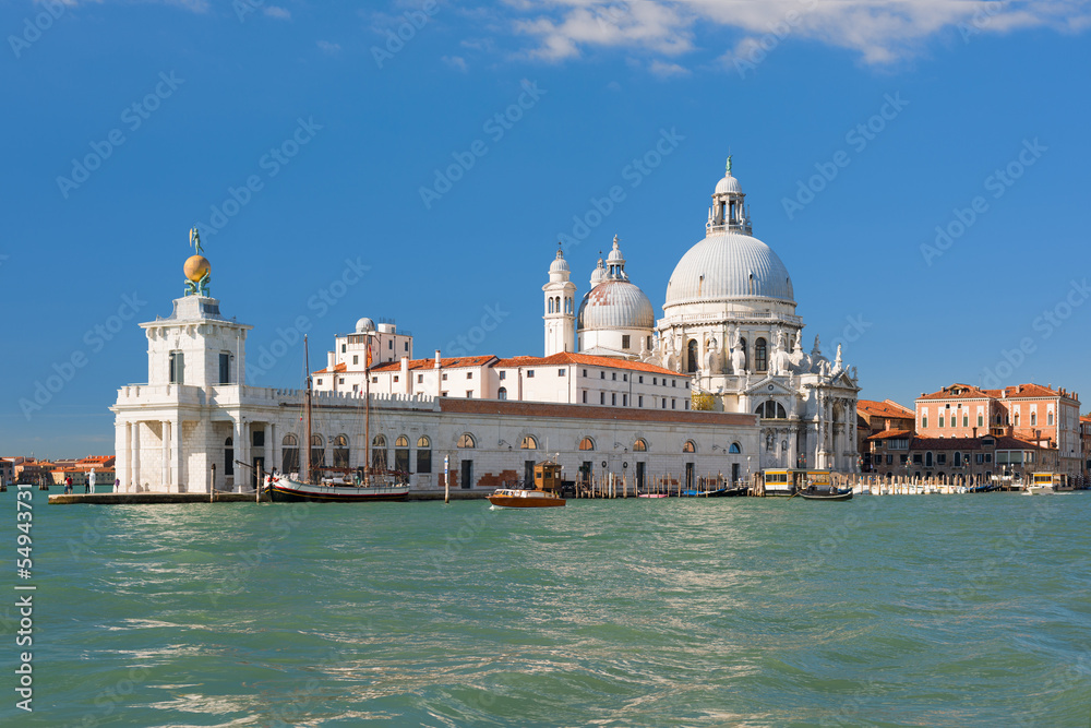 Basilica Della Salute in Venice in a sunny day
