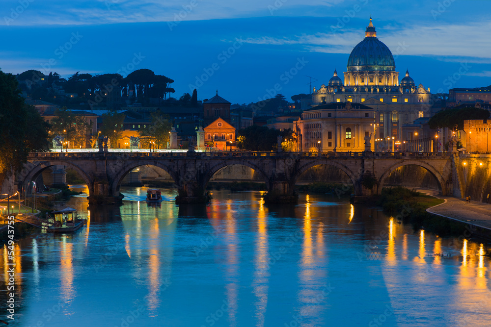 Vatican and the Tiber river