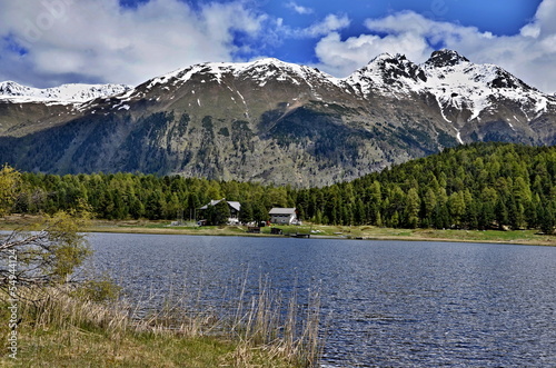 Swiss Alps-lake Staz