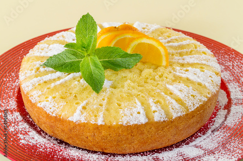 Obraz na płótnie Home made whole testy orange cake