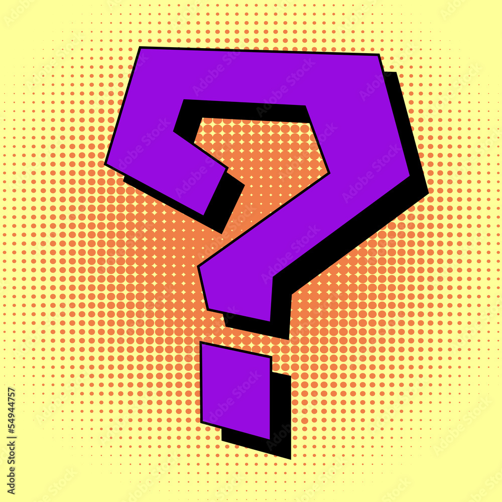Pop Art Question Mark