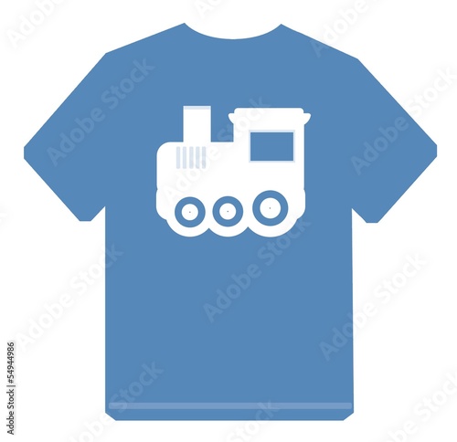 Locomotive sur un t-shirt photo