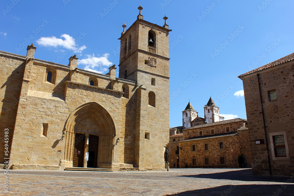 Obraz premium Cathedral of Caceres, Caceres, Spain