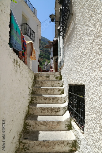 calle con escaleras, Andalucía, España photo