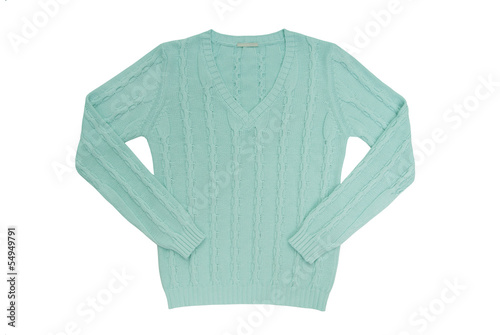 sea-green sweater