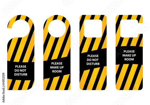 hotel do not disturb door hanger