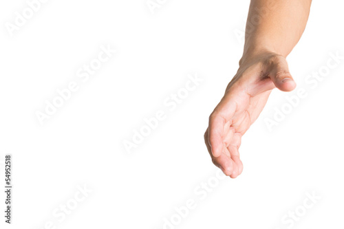 hand of man reaching