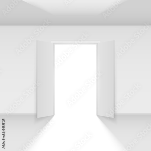 Double open door