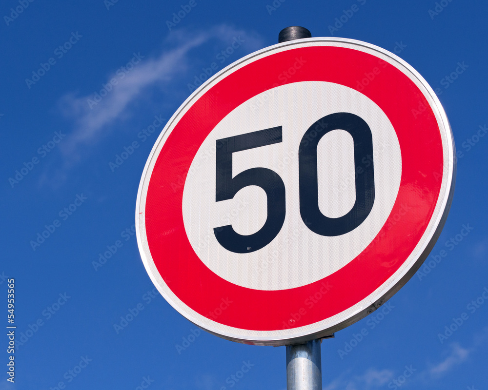 Achtung Tempolimit 50 km/h