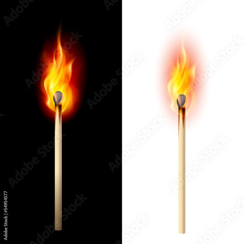 Burning match