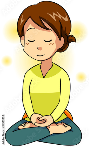 座禅・女性