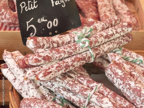 Tableau sur toile Saucissons fagots