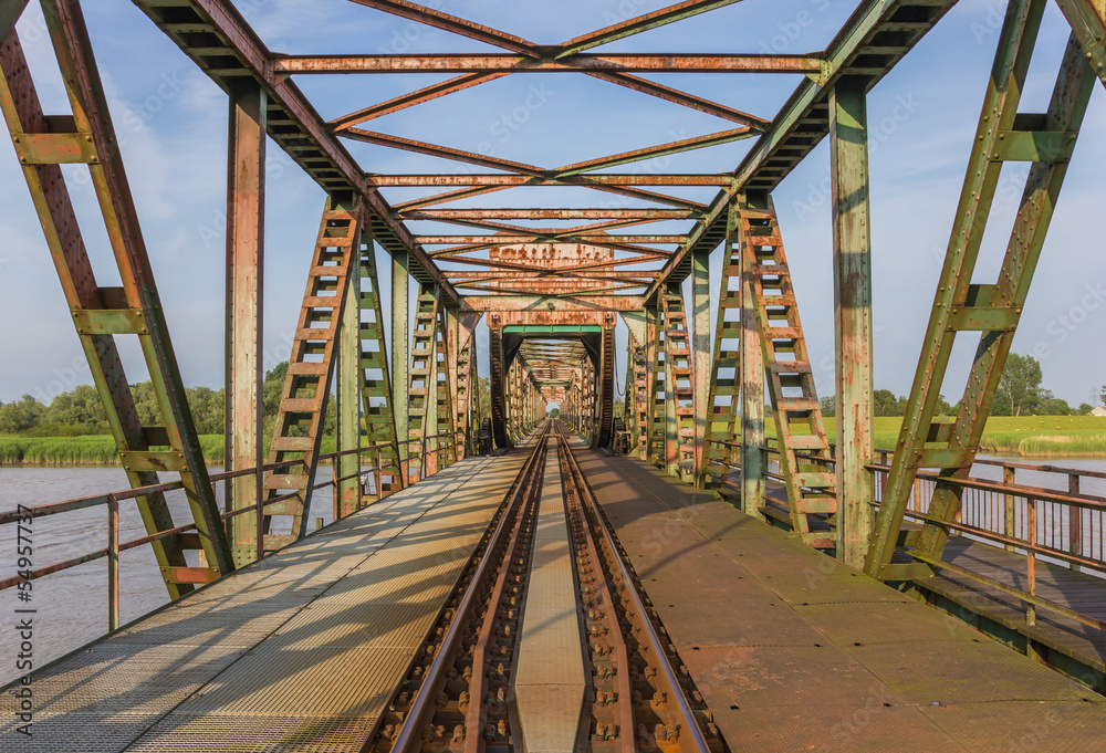 Bridge Friesenbrucke near Weener in Germany Bridge Friesenbrucke near Weener in Germany