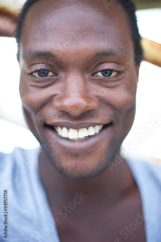 Portrait of an attractive african american man smiling
