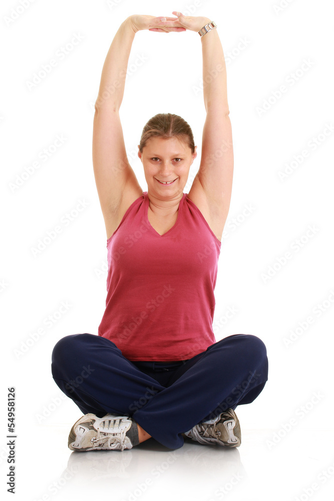 Exercising woman Exercising woman