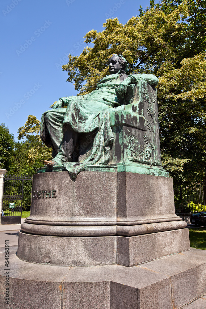 Statue of Johann Wolfgang von Goethe. Vienna, Austria