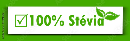 Etiquette : 100% Stévia