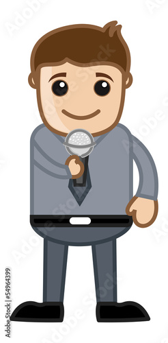 Presenter - Business Cartoons