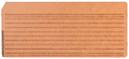 Vintage unused computer punch cards