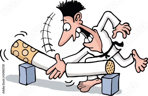 Quitting smoking with karate