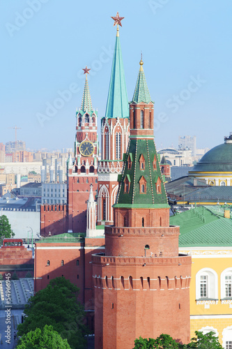 Spasskaya Tower, Nikolskaya Tower, Corner Arsenal Tower © Pavel Losevsky