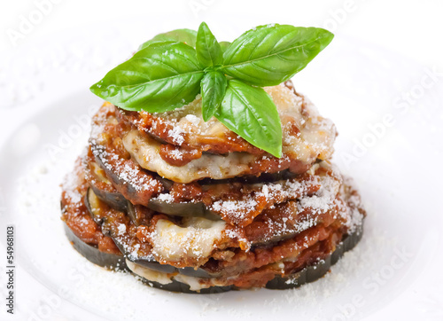 Eggplant parmigiana - Melanzane alla parmigiana photo