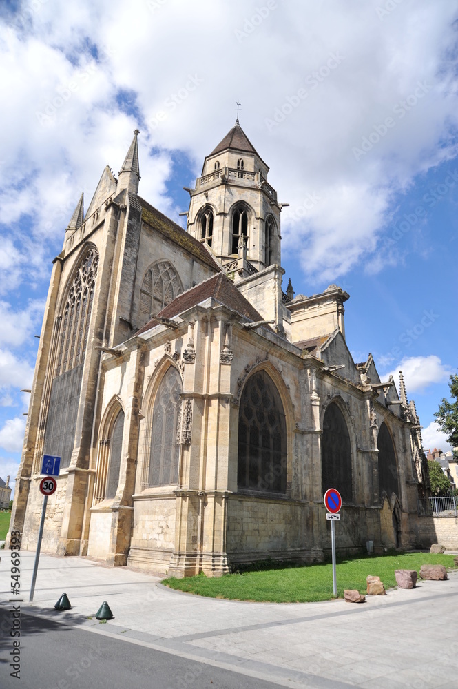 Chevet et tour lanterne 2, église Saint Etienne le Vieux, Caen