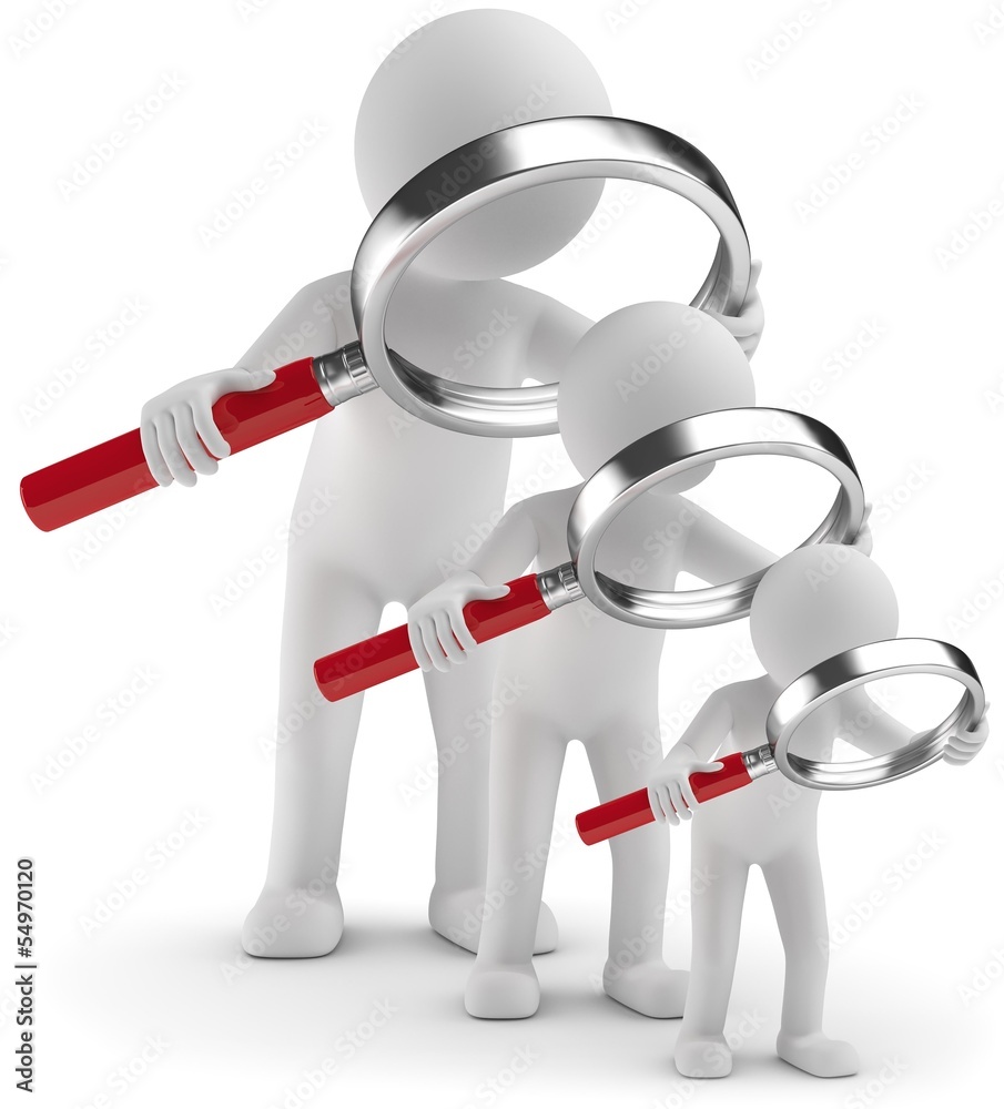 unter der lupe ilustración de Stock | Adobe Stock