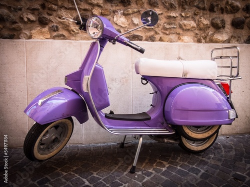 Fotografie, Obraz scooter vintage