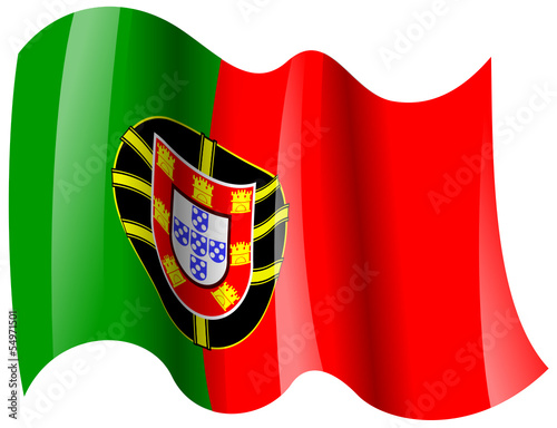portugal fahne wehend portugal flag waving