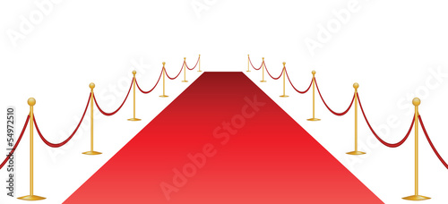 Red carpet and stantion