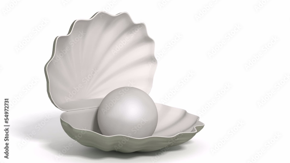 pearl on a white background