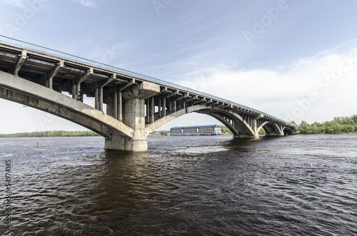 The great bridge across the Dnieper River in Kiev © rogkoff
