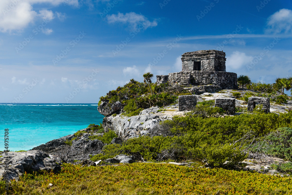 Tulum Ruins by the Caribbean Sea