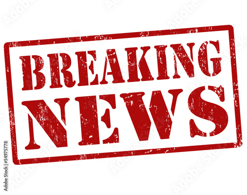 Breaking news stamp