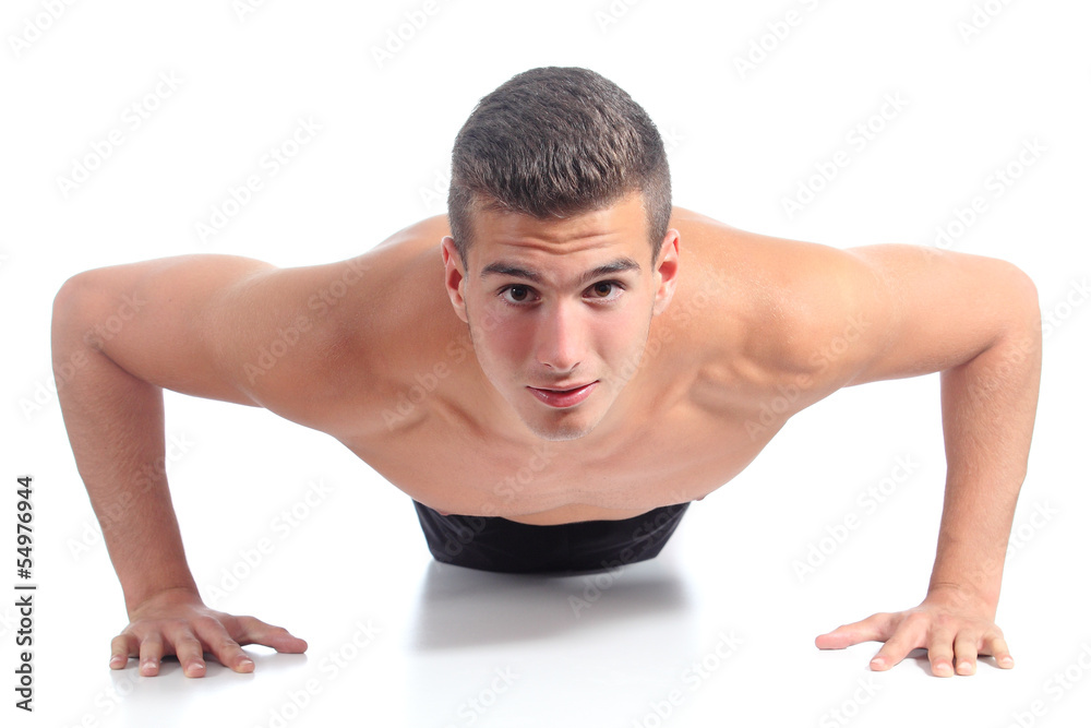 Man doing pushups Man doing pushups