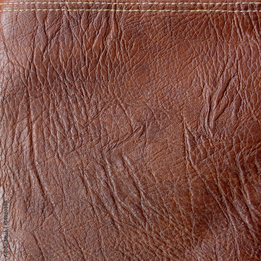 Texture of brown leather Texture of brown leather