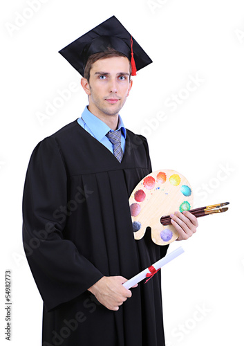 Young graduate artist  isol...